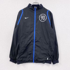 Used Nike CLIMA-FIT full-zip jacket with large Swoosh logo, black, size XL