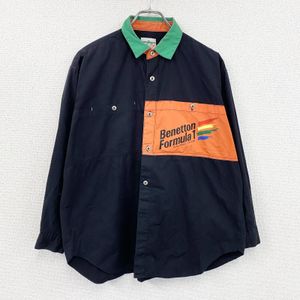 Used BENETTON Formula long-sleeved shirt, black, size 46