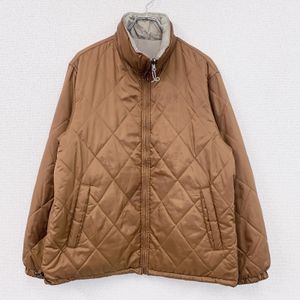 Used UNIQLO reversible padded jacket in Braun and gray, size XL