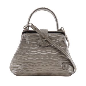 배리 BALLY 2WAY 숄더 핸드백 가죽 청동 대각선 걸어, 핸드백, 2way 가마구치 2WAYShoulder 레이디스【중고】