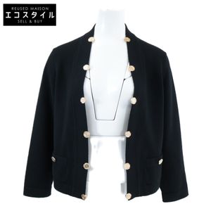 샤넬 미품 22P P72486K10397 캐시미어 100 코코 마크 버튼 가디건 38