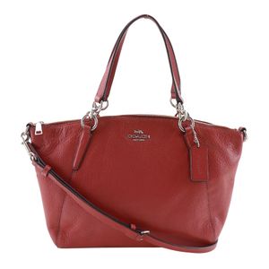 COACH 켈시 핸드백 2WAY 숄더 F28993 가죽 핑크 대각선 걸어, 어깨걸이, 핸드백, 2way, A5 패스너 Kelsey 레이디스【중고】