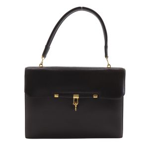 헤르메스 HERMES 파로니에르 핸드백 빈티지 박스 송아지 차 XO 수제, A5 플랩 Paronniere 레이디스【중고】