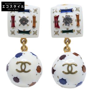 샤넬 【미품】 98P 코코 마크 축구 공 모티브 멀티 스톤