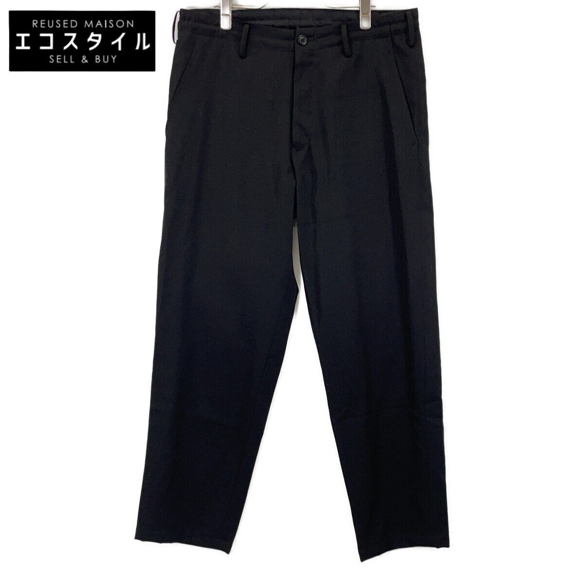 Yohji Yamamoto Pour Homme 24SS HS-P66-100 Black Tuck Pants | 日本