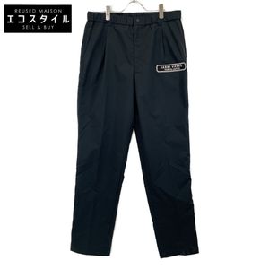 Barni Vano Black Dotted Air Shirring Pants, Size LL