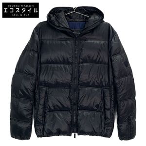 DB10AW-44002-DJ 黑色尼龍施華洛世奇拉鍊羽絨服,48碼