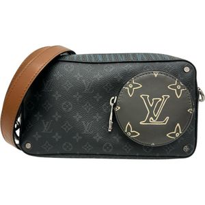 LOUIS VUITTON/루이비통 M69688 모노그램 이클립스 볼가온 스트랩 숄더백 PVC 블랙 /실버 쇠장식 맨즈[중고]