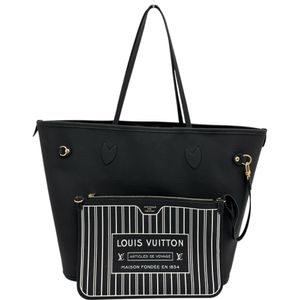 LOUIS VUITTON/루이비통 M11946 모노그램 네버풀 인사이드 아웃 MM 리버시블 토트 백 PVC/가죽 ブラウン/블랙 레이디스 【중고】