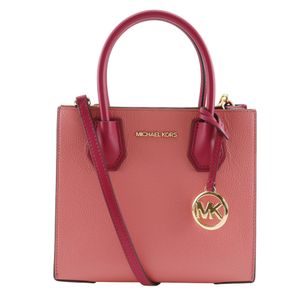 マイケルコース Michael Kors MERCER マーサー ハンドバッグ 2WAYショルダー 35S1GM9M2T レザー ピンク/赤 斜め掛け,肩掛け,手提げ,2way,A5 オープン MERCER レディース【中古】