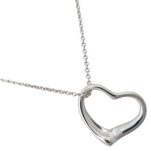 蒂芙尼 (Tiffany & Co.) Elsa Peretti 设计的镂空心形项链，925 纯银，约 4.7 克，女士款 [二手]