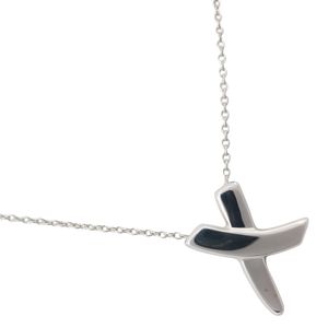 蒂芙尼 (Tiffany & Co.) Paloma Picasso 设计的 Kiss 项链，925 纯银，约 2.3 克，女士款 [二手]