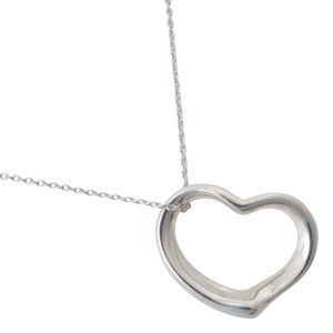 蒂芙尼 (Tiffany & Co.) Elsa Peretti 设计的镂空心形项链，925 纯银，约 3.8 克，女士款 [二手]