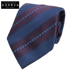 샤넬 【미품】 코코 마크 스트라이프 실크