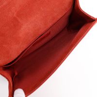 二手香奈兒Boy 日本 Chanel 香奈兒 25單肩包，鏈條單肩包，魚子醬紋皮革，紅色，斜挎包，翻蓋款，女士