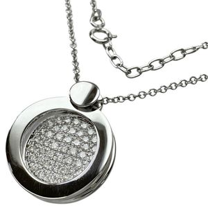 Casa Gi/캐사지 다이아몬드 1.00ct 목걸이 K18WG 화이트 골드 12.0g 45cm 레이디스 【중고】