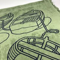 HERMES DRAP DE PLAGE YACHTING THALASSA Yachting Plage Thalassa Towel
