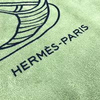 HERMES DRAP DE PLAGE YACHTING THALASSA Yachting Plage Thalassa Towel
