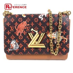 LOUIS VUITTON FL4118 モノグラム キャットグラム 猫 サック ツイストMM ショルダーバッグ