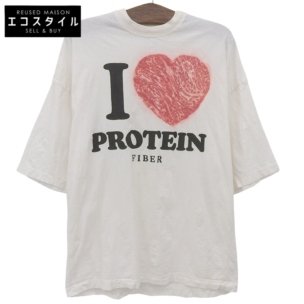 Doublet STEAK COMPRESSION T-shirt, Men's, White, ONE, 25CS361 Doublet STEAK COMPRESSION T-shirt, Men's, White, ONE, 25CS361