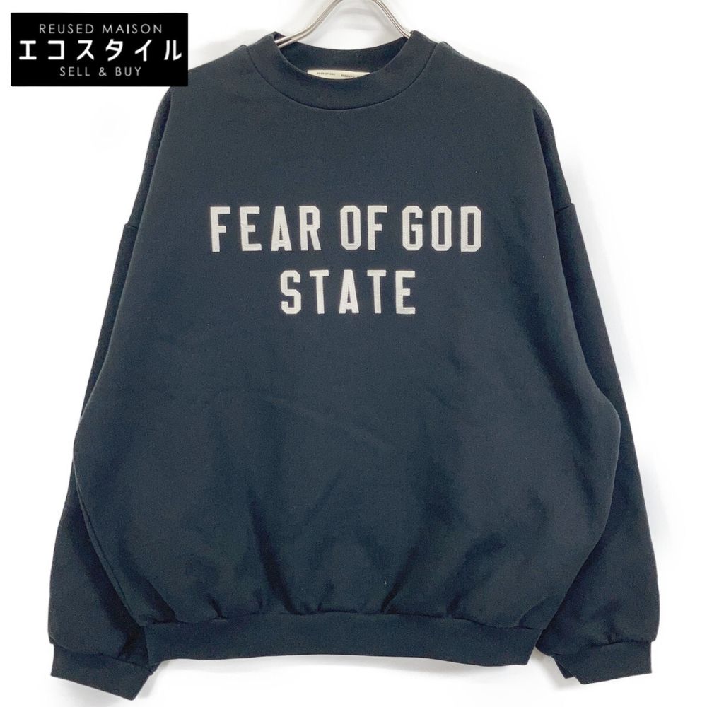 Fear of God Black Heavy Fleece Crew Neck Shirt, Size S