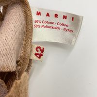 Marni Brown Circle Lace Dress, Size 42