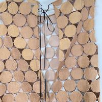 Marni Brown Circle Lace Dress, Size 42