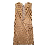 Marni Brown Circle Lace Dress, Size 42