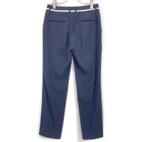 Beige CINDY 24 Year Navy No-Collar Jacket and Cropped Pants Set 4