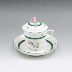 Herend Vienna Rose Herbal Tea Cup and Saucer 705/VRH Vienna Roses (Unused)