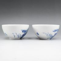 Pre-owned Royal Copenhagen Blue Flower Curve tableware cup and saucer x 2 Blue Flower Curve