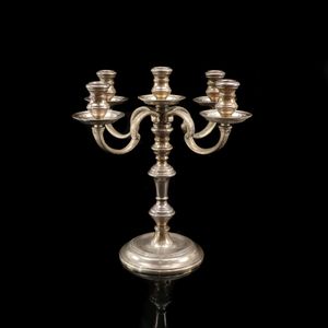 二手蒂芙尼 (Tiffany & Co.) 纯银蜡烛台，英国制造的 925 纯银复古饰品。