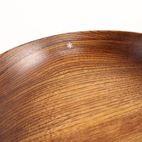 Snow Peak SP 套裝：橢圓形 7 英吋淺碗，山中漆器 TW-027BR。已停產，非常稀有。