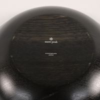 Snow Peak SP 套裝：橢圓形 7 英吋淺碗，山中漆器 TW-027BR。已停產，非常稀有。