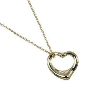 蒂芙尼 (Tiffany & Co.) 镂空心形项链，18K黄金，约4.35克，女士款 [二手]