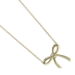 蒂芙尼 (Tiffany & Co.) 18K黄金RIBON项链，约2.75克，女士款。[二手]