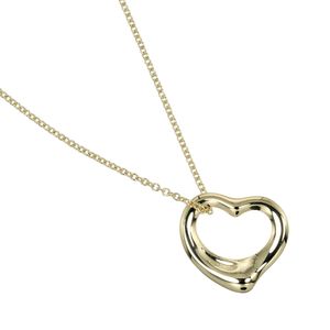 蒂芙尼 (Tiffany & Co.) 镂空心形项链，18K黄金，约4.25克，女士款 [二手]