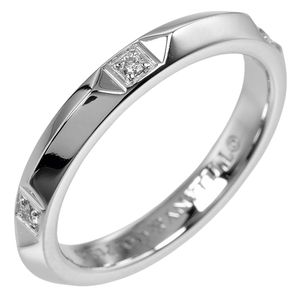 蒂芙尼 (Tiffany & Co.) True 系列戒指，7.5 号，铂金镶钻，约 4.4 克，女士款。二手。