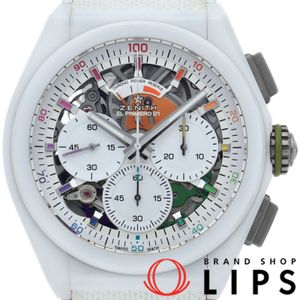 Zenith Defy El Primero 21 Chroma, Limited Edition of 200 pieces worldwide, Defy El Primero 21 49.9010.9004/01.R947, Box, Warranty Card, Ceramic/Rubber, White, Polished, Excellent Condition, Pre-owned
