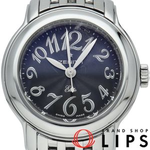 Zenith Baby Star Elite Women's Watch 03.1220.67/21.M1220 Warranty Card Stainless Steel Women's Watch Black Polished Excellent Condition [Pre-owned]
