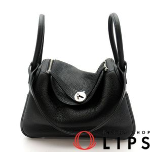 Hermès Lindy 26 Taurillon Clemence Women's Shoulder Bag, Black (Pre-owned)
