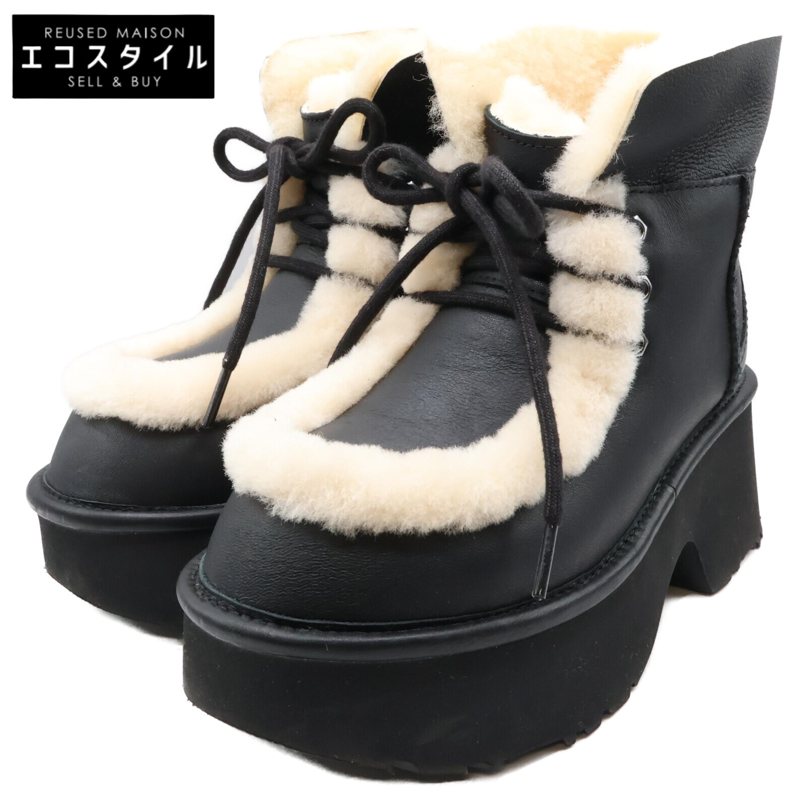 UGG ESMEE lace-up boots, size 23cm (pre-owned) | 日本二手精品