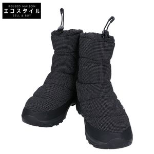 The North Face NF52470 黑色 x 黑色防水 VII Dyneema Nuptse 短靴,尺寸 28cm(二手)