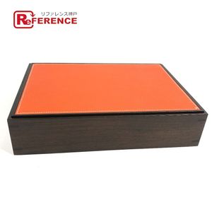 HERMES Jewelry Case, Jewelry Box, Playard, Wooden Box, H Logo, Accessory Case