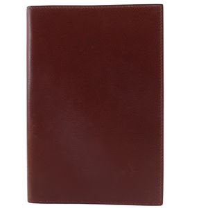 エルメス HERMES バインダー 手帳カバー ヴィンテージ レザー 1985年 赤 〇O オープン binder ユニセックス【中古】