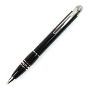 良品△MONTBLANC モンブラン スターウォーカー PIX ホワイトスター ツイスト式 ボールペン ブラック シルバー ドイツ製 メンズ 筆記確認済み