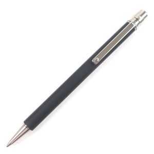 極美品▼Cartier カルティエ サントス ツイスト式 ボールペン マットブラック シルバー 箱・ケース付き フランス製 メンズ 筆記確認済み