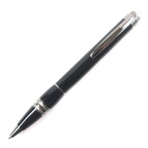 良品▼MONTBLANC モンブラン スターウォーカー ホワイトスター ツイスト式 ボールペン ブラック ガンメタリック 箱・ケース付き ドイツ製 メンズ 筆記確認済み