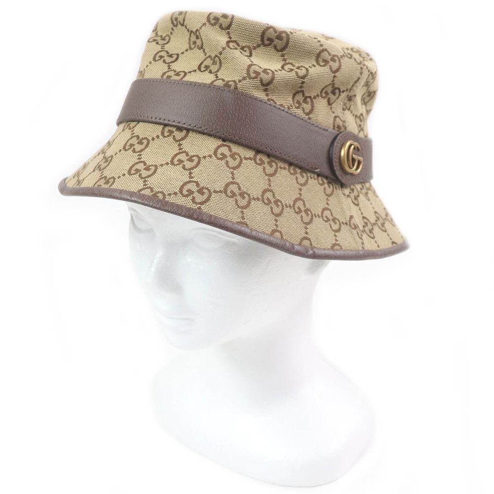 Excellent condition GUCCI 576587 GG canvas bucket hat/fedora  display picture 1
