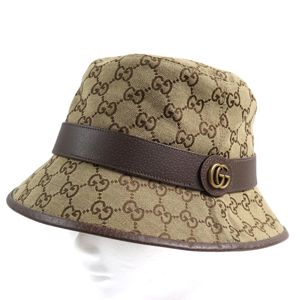 Excellent condition GUCCI 576587 GG canvas fedora with GG  display picture 3